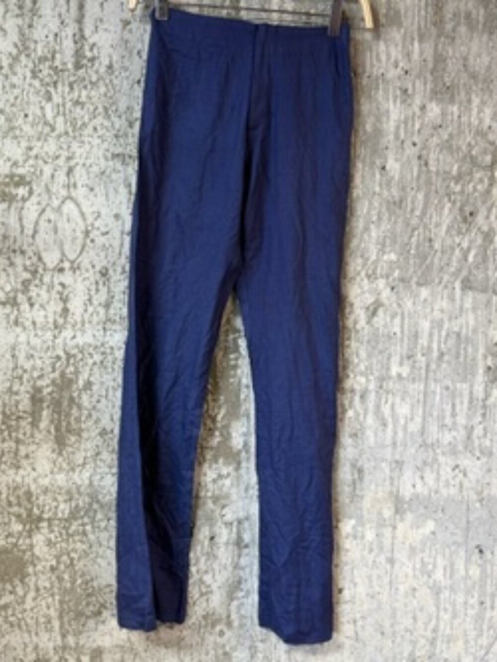 SAVANNAH MORROW Women's High-Waist Linen Flare Pants Size XXS In Blue